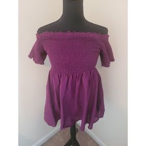 Torrid Womens Smocked Off The Shoulder Top Size Large NWT